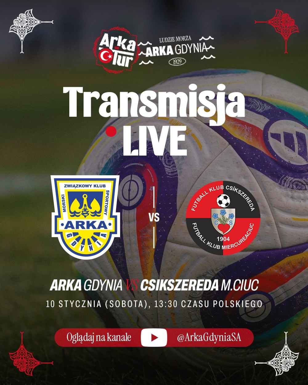 Arka w Turcji: W sobotę pierwszy sparing-image