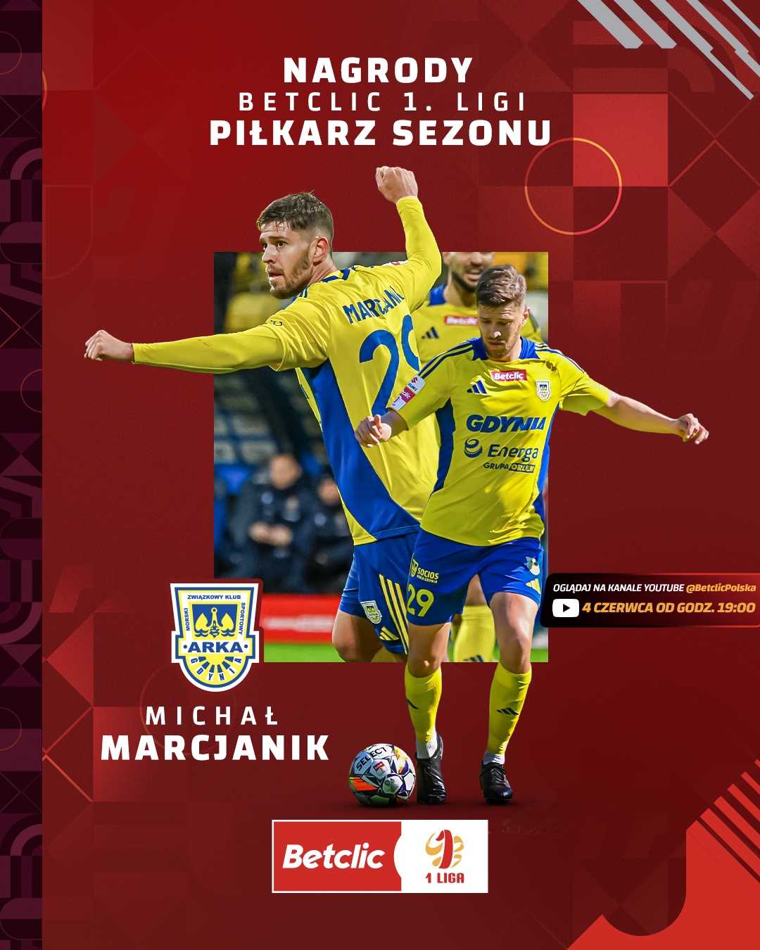 Kto zostanie Piłkarzem Roku Betclic 1 Ligi: Michał Marcjanik nominowany!-image